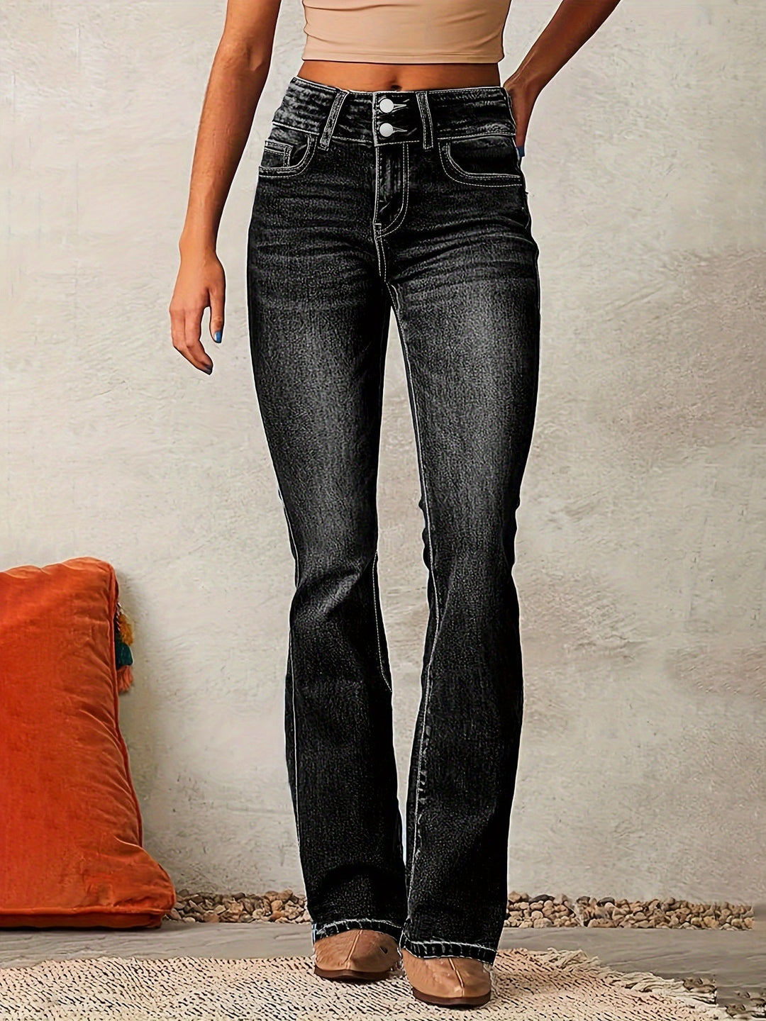 Aya High-Waisted Flare Jeans