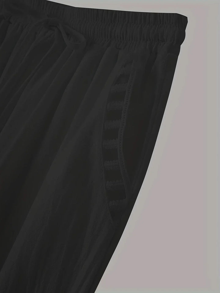 Tracey Contrast Trim Cropped Pants