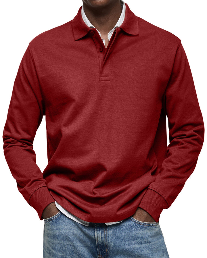 Alexandre Casual Long Sleeve Polo