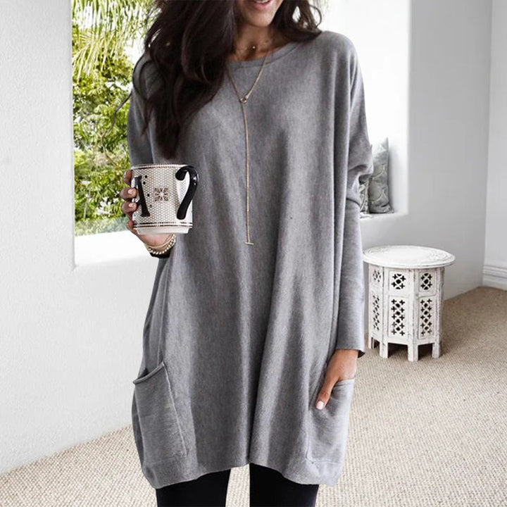 Maree - Oversized Round Neck Jumper For Women
