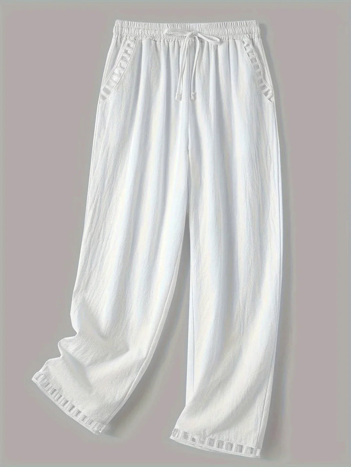 Tracey Contrast Trim Cropped Pants