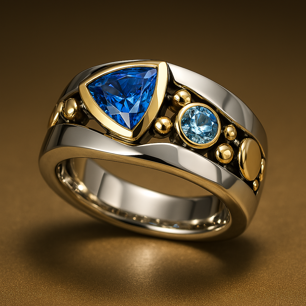 Marie | Vintage Blue Crystal Ring