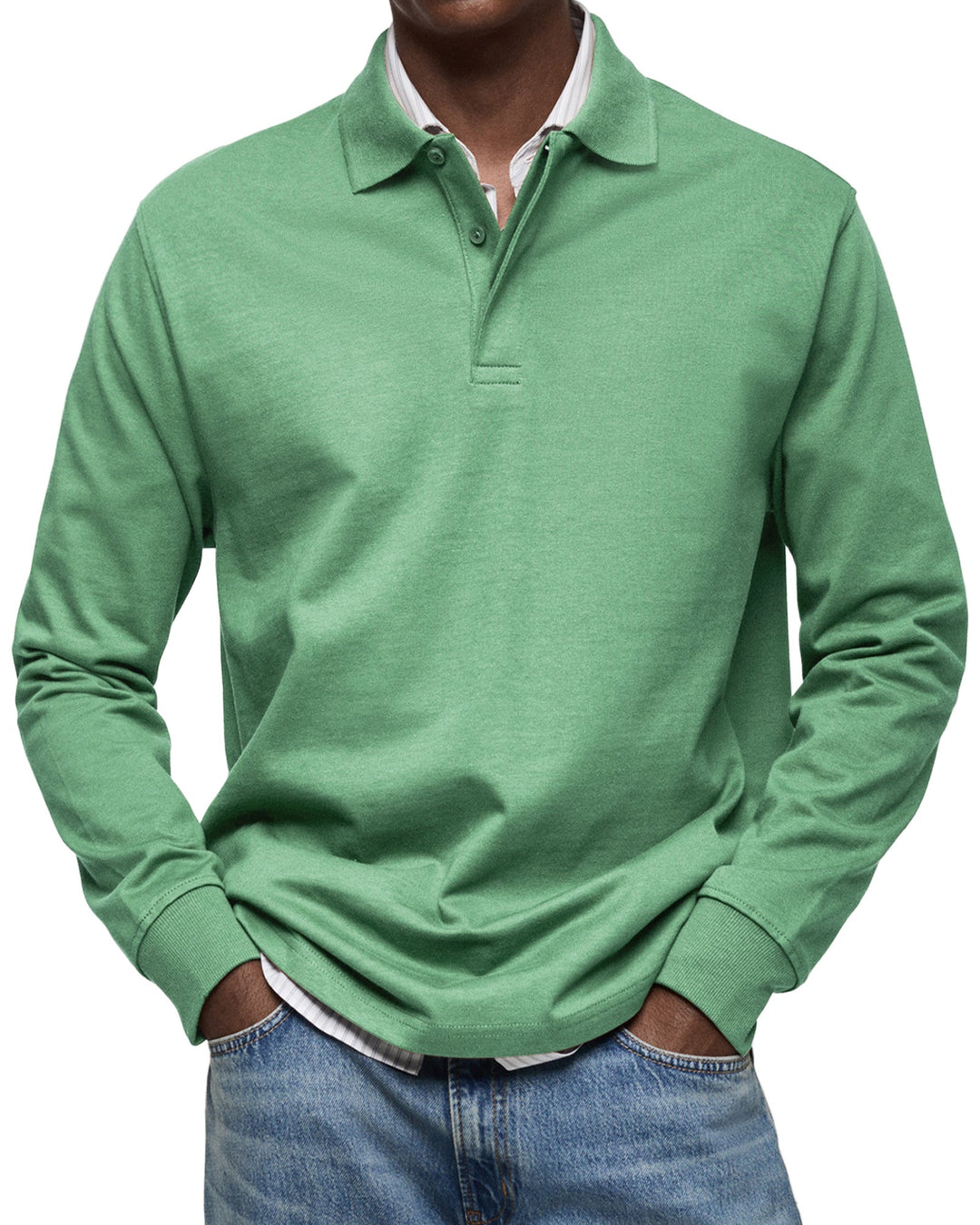 Alexandre Casual Long Sleeve Polo