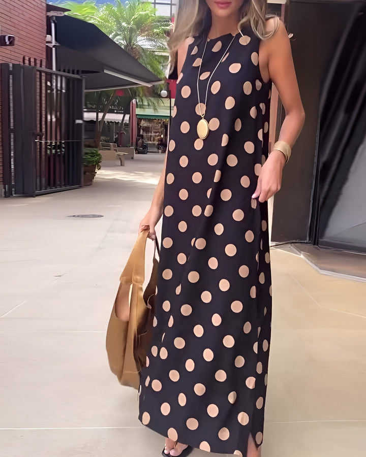 Roxane | Elegant Maxi Dress With Dots
