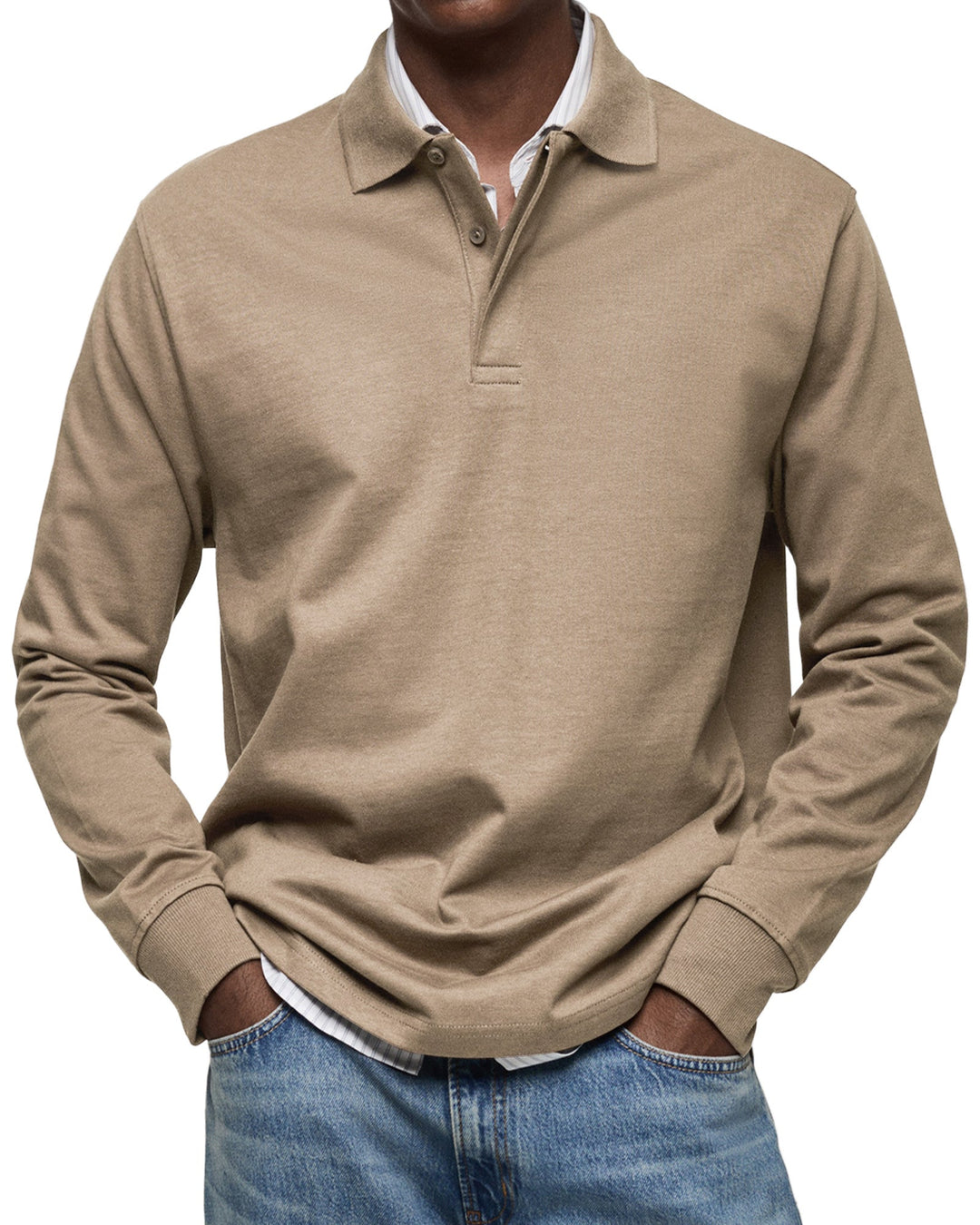 Alexandre Casual Long Sleeve Polo