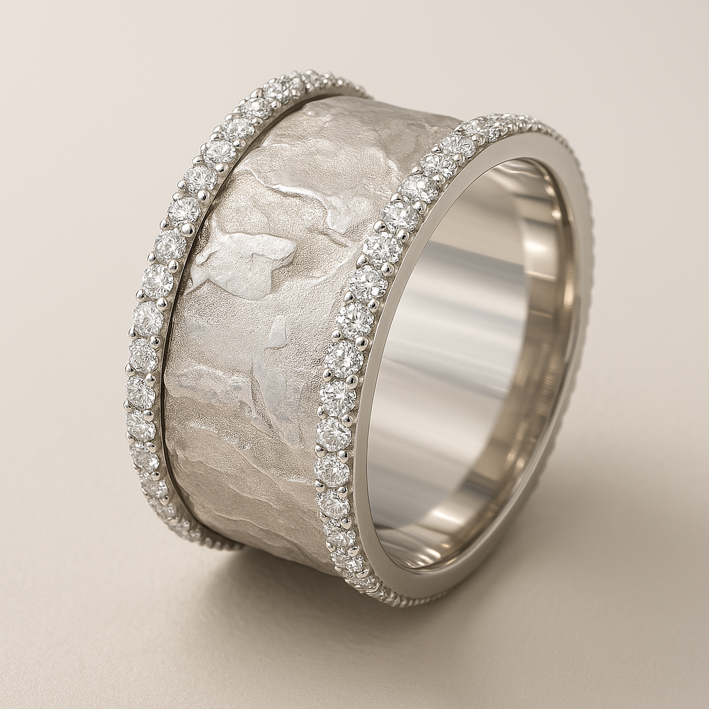Zoe | Vintage Silvered Zirconia Ring
