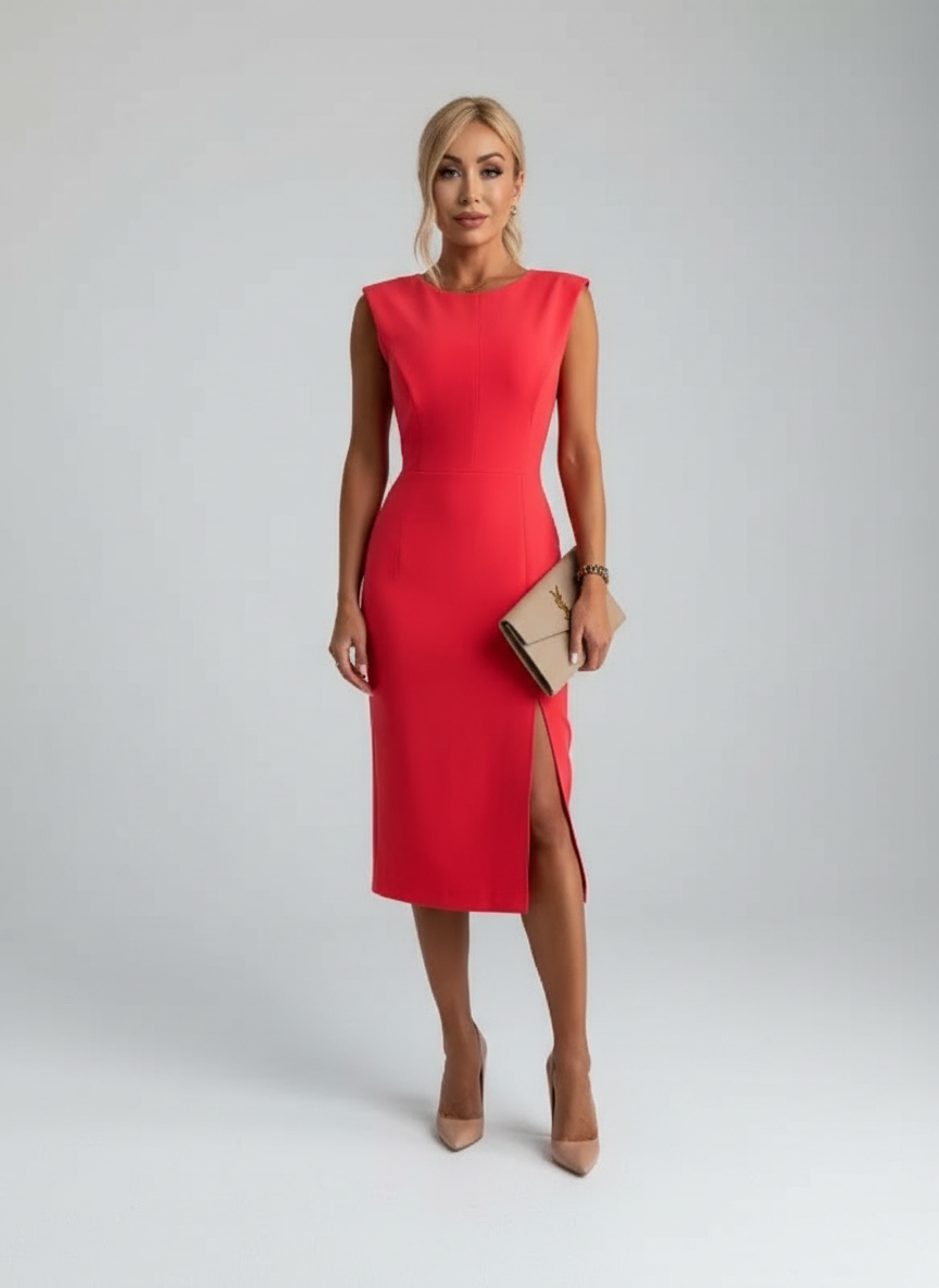 Ruby | Flattering One-Shoulder Slit Dress