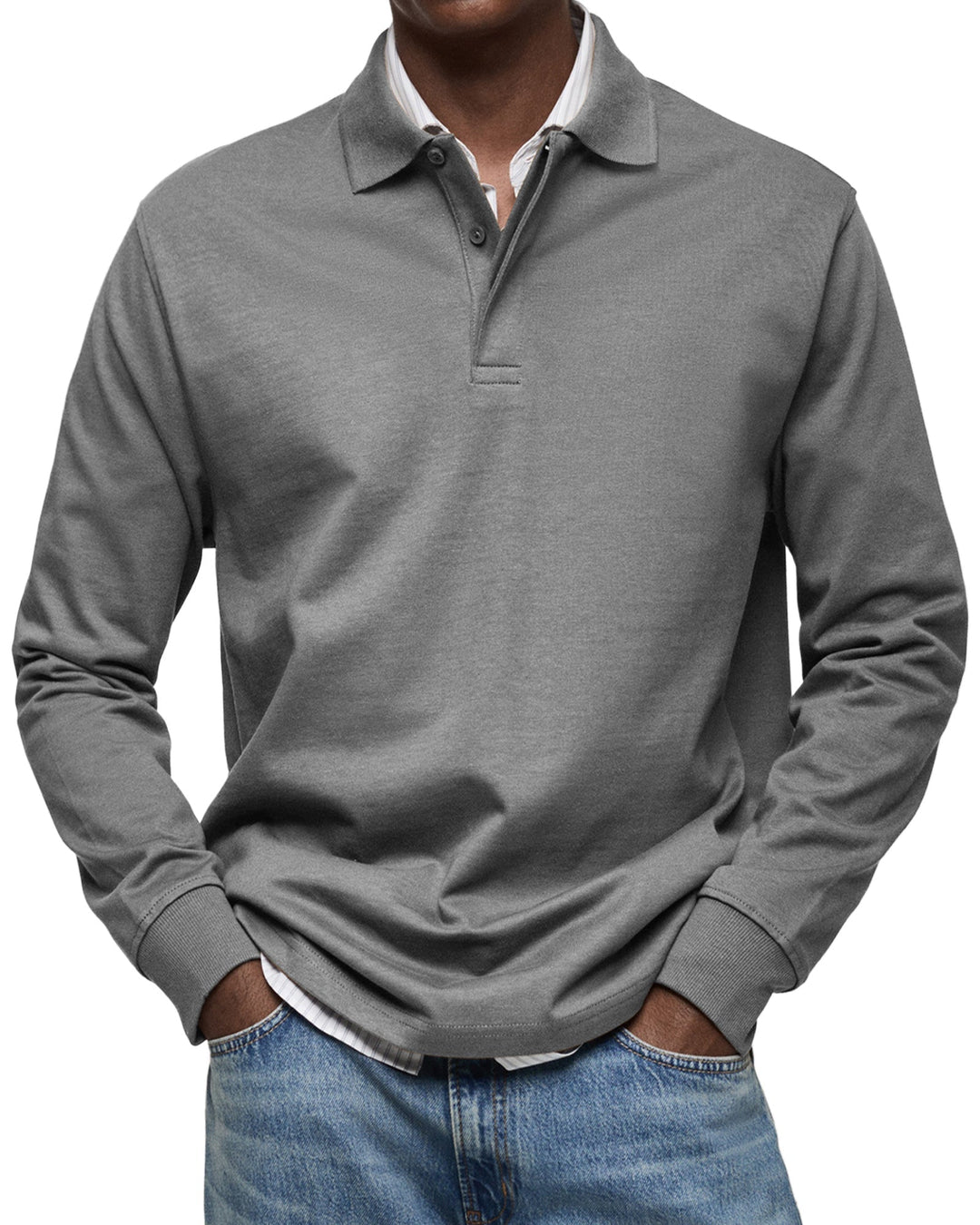 Alexandre Casual Long Sleeve Polo