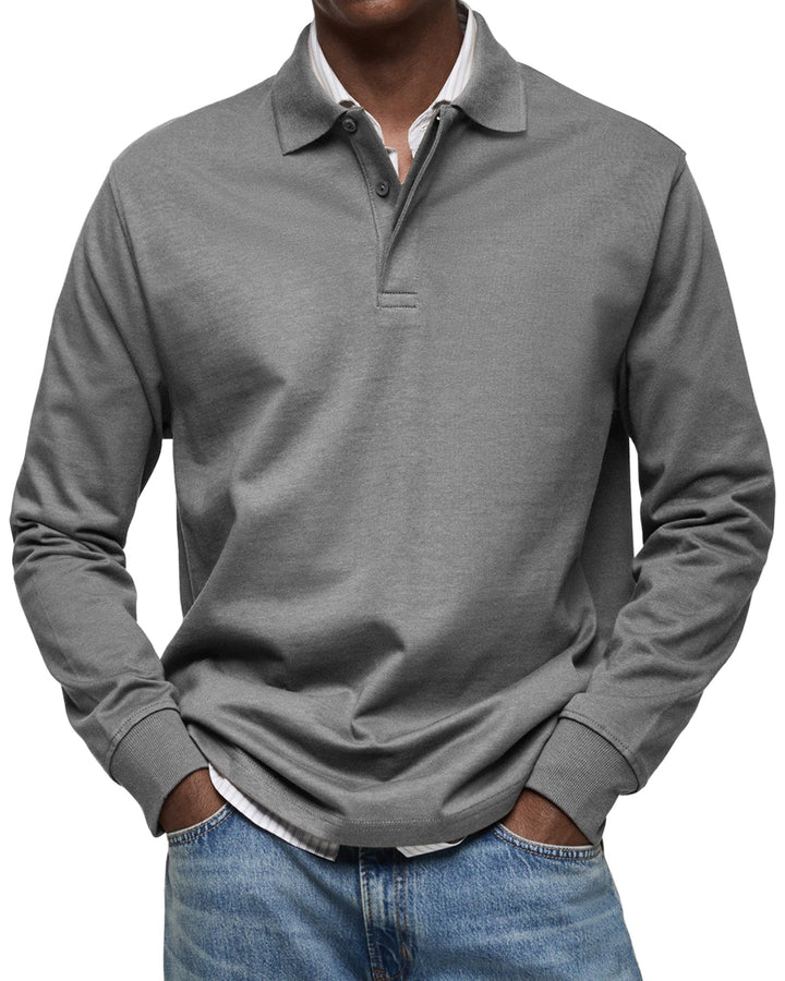 Alexandre Casual Long Sleeve Polo