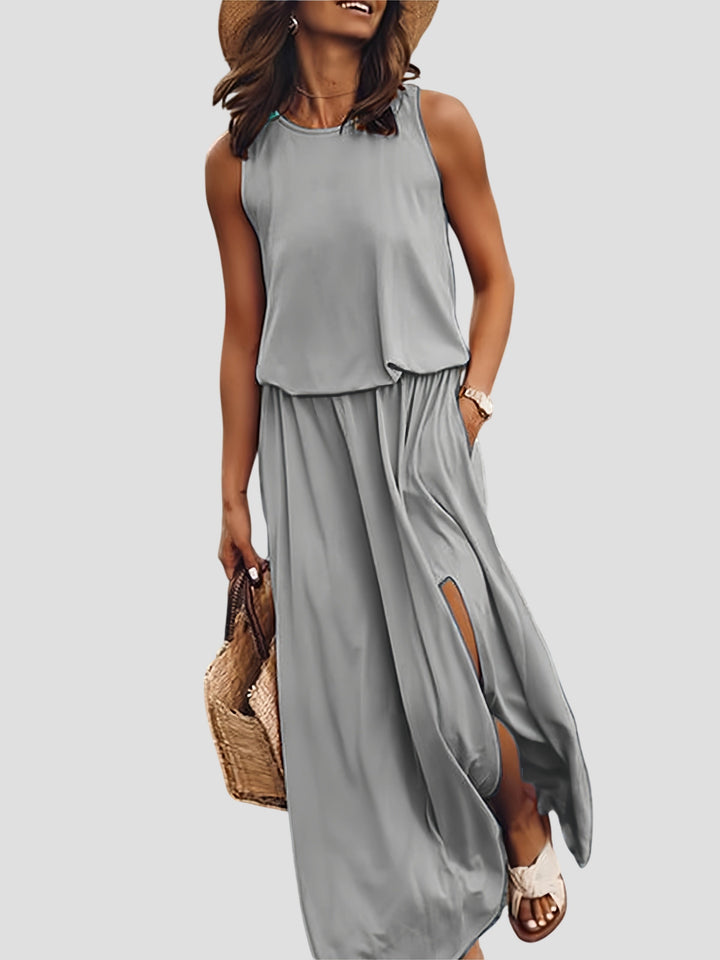 Minerva - Chic Sleeveless Maxi Dress