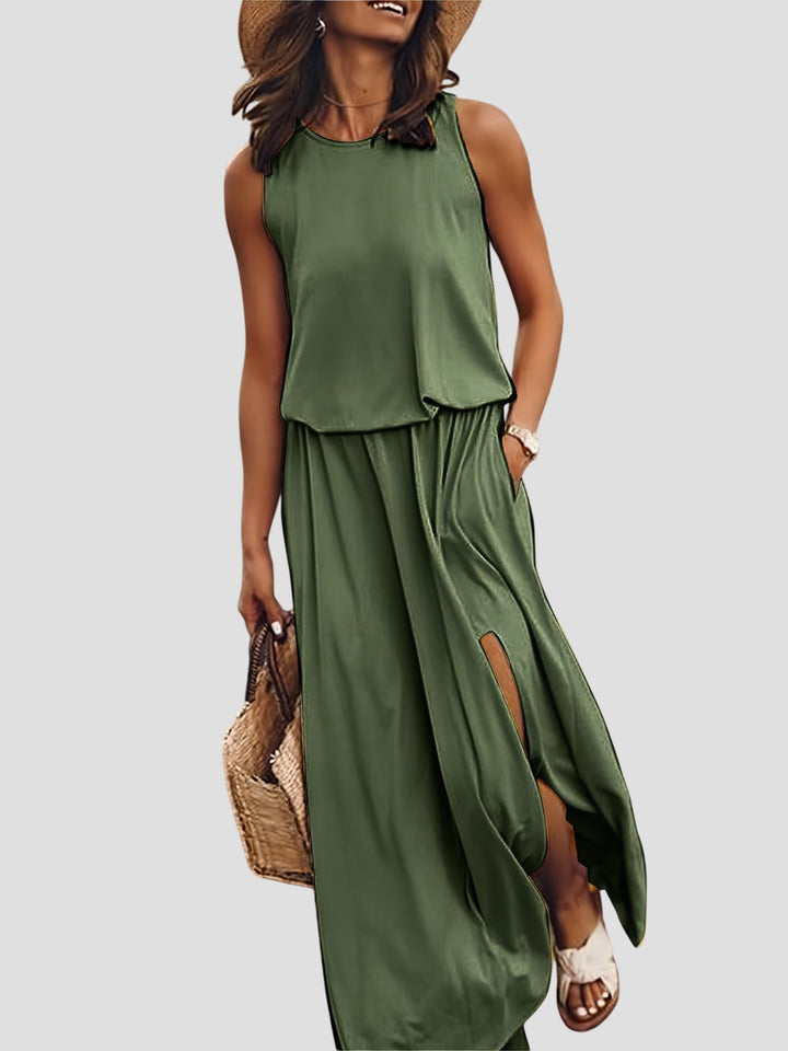 Minerva - Chic Sleeveless Maxi Dress