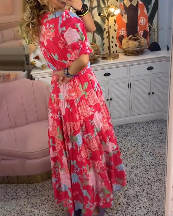Rosae | Vibrant Floral Maxi Dress – Feel Beautiful, Effortlessly