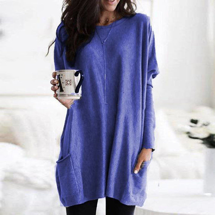 Maree - Oversized Round Neck Jumper For Women