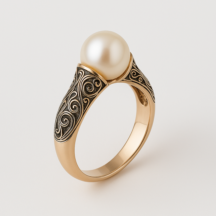 Susan | Vintage Pearl Golden Ring