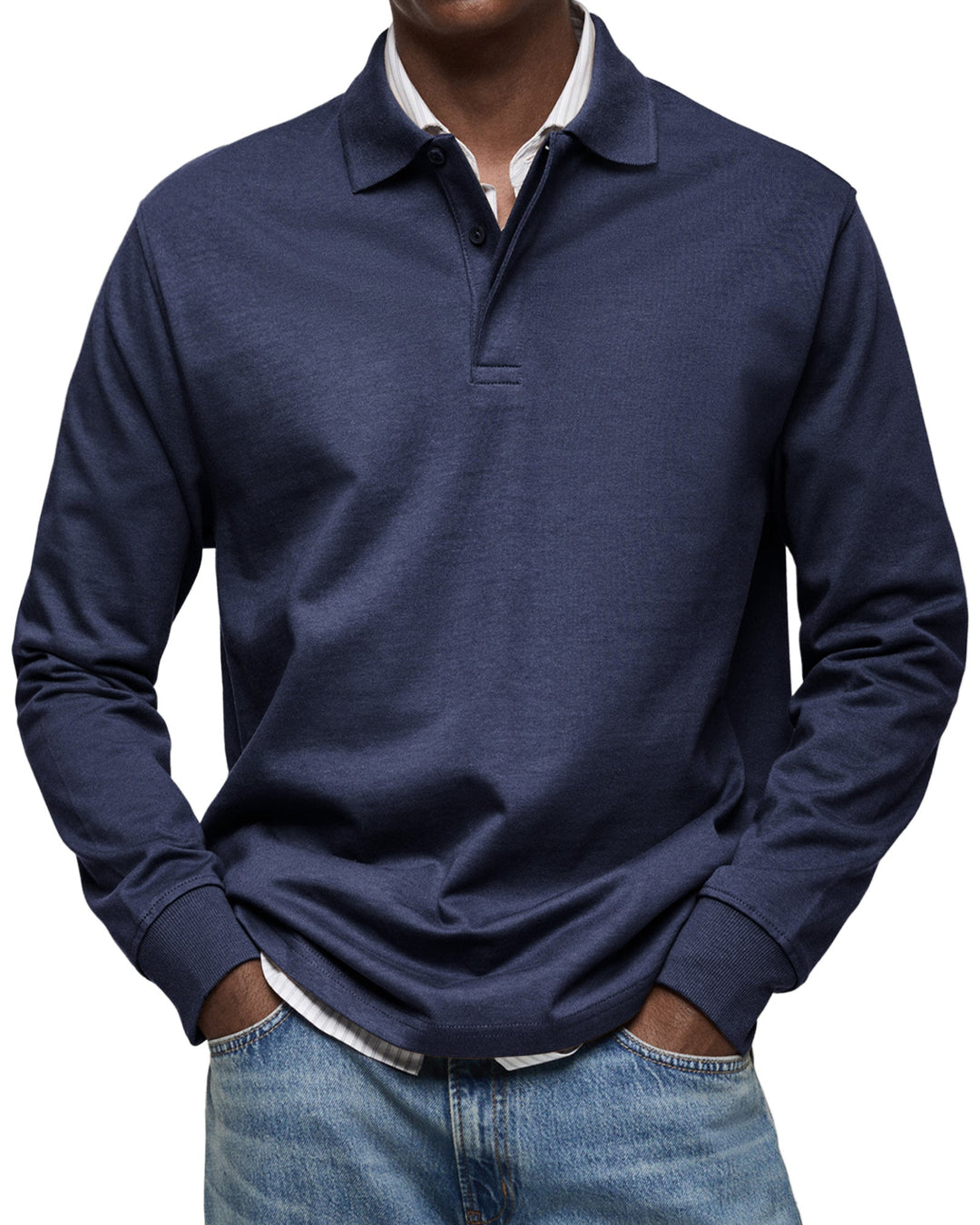 Alexandre Casual Long Sleeve Polo