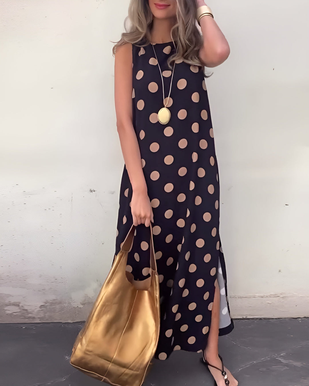 Roxane | Elegant Maxi Dress With Dots