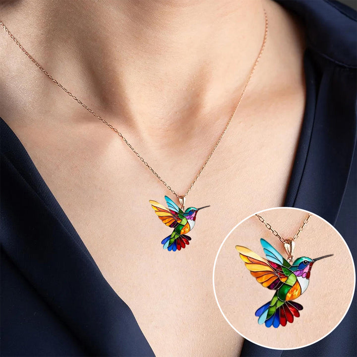 Lucia | Hummingbird Glow Pendant Necklace