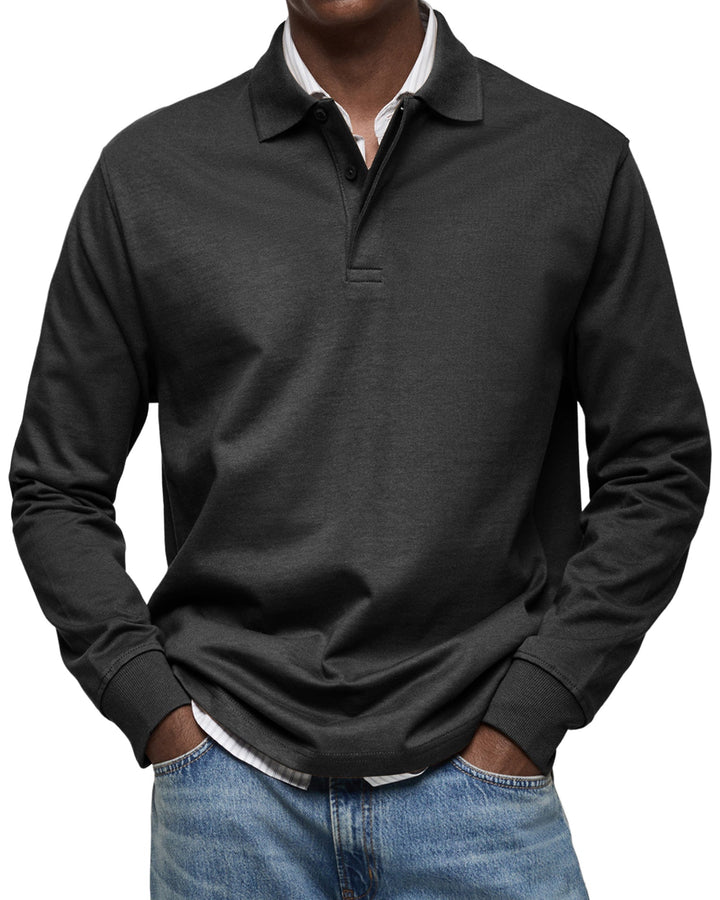 Alexandre Casual Long Sleeve Polo