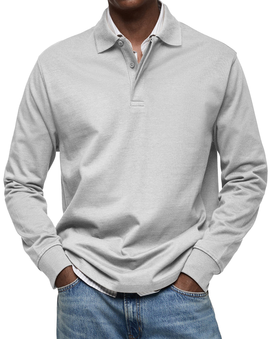 Alexandre Casual Long Sleeve Polo
