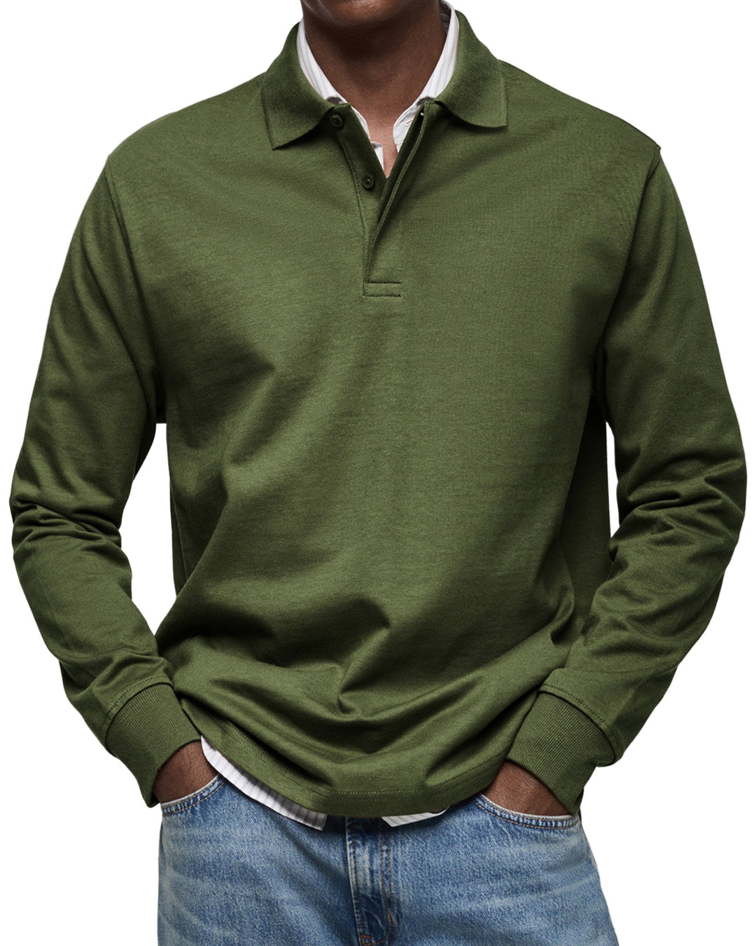 Alexandre Casual Long Sleeve Polo