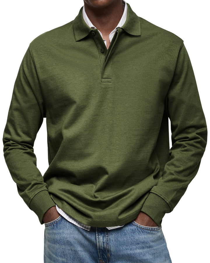 Alexandre Casual Long Sleeve Polo
