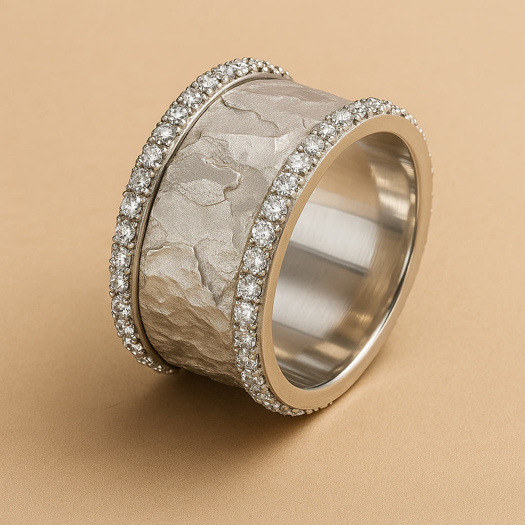 Zoe | Vintage Silvered Zirconia Ring