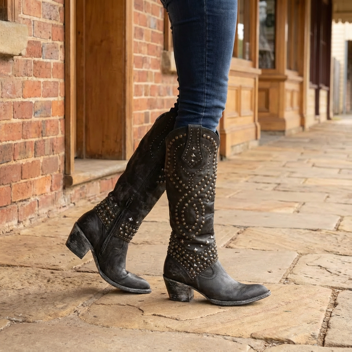 Eva | Western Knee-High Boots