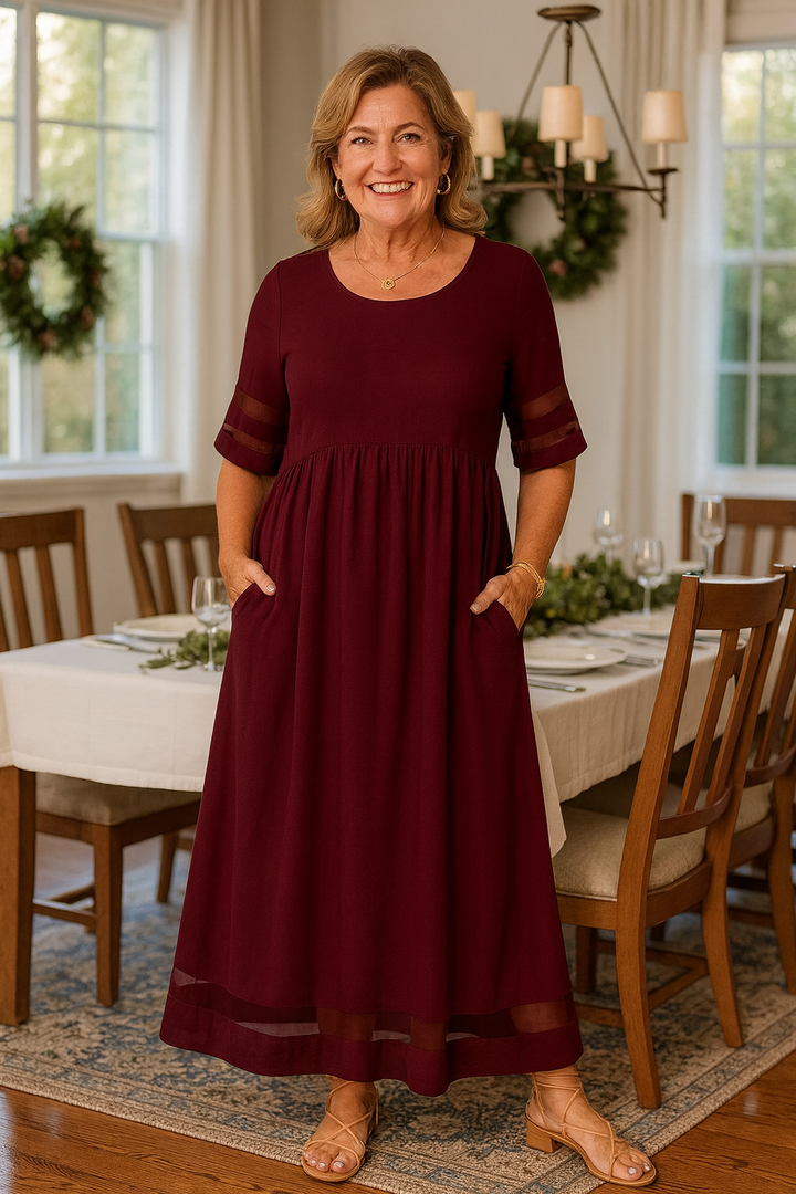 Alurea | Elegant Maxi Dress – Timeless Comfort, Effortless Confidence
