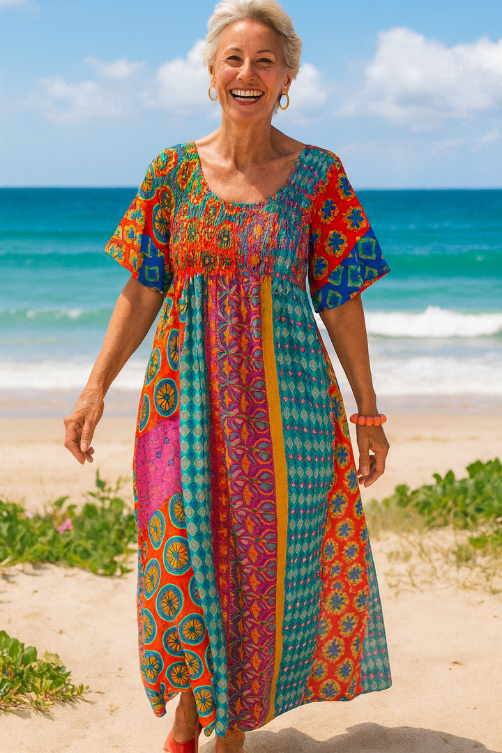 Althea| Comfort Maxi Dress – Flattering Ease for Every Day