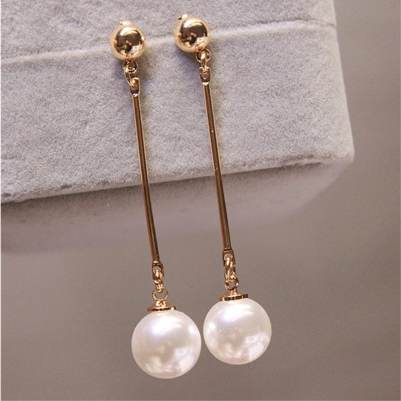 Luxury Hanging Earrings with Special Hand-Set Pearls