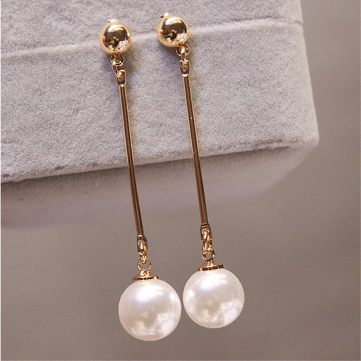 Luxury Hanging Earrings with Special Hand-Set Pearls