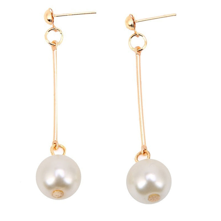 Luxury Hanging Earrings with Special Hand-Set Pearls