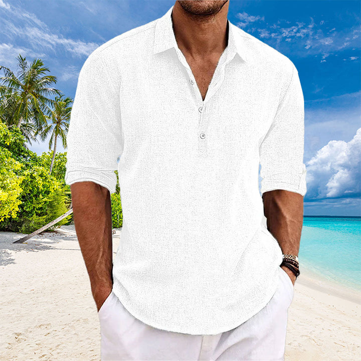 Tyler Casual Linen Long Sleeve Shirt