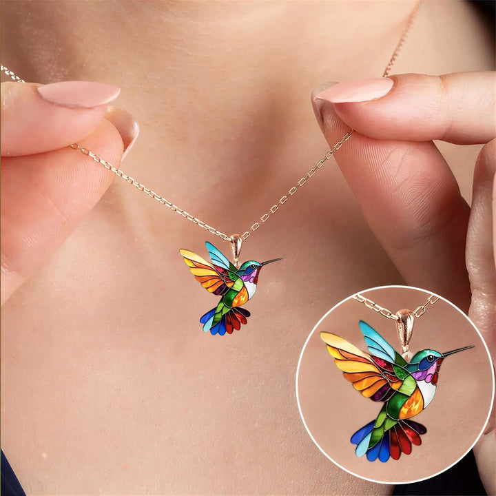 Lucia | Hummingbird Glow Pendant Necklace