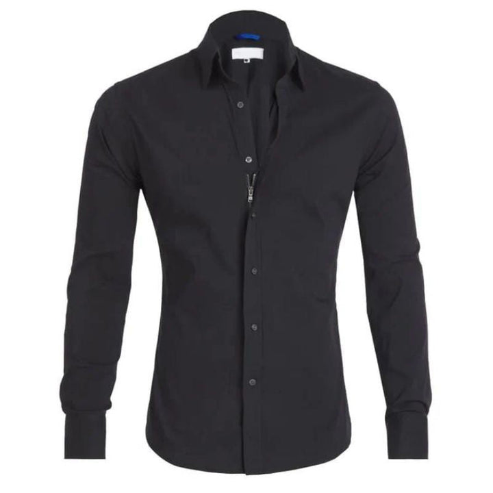 Leo Crease-resistant Zip-up Shirt
