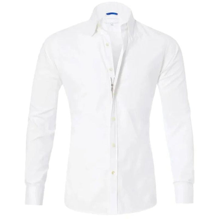 Leo Crease-resistant Zip-up Shirt