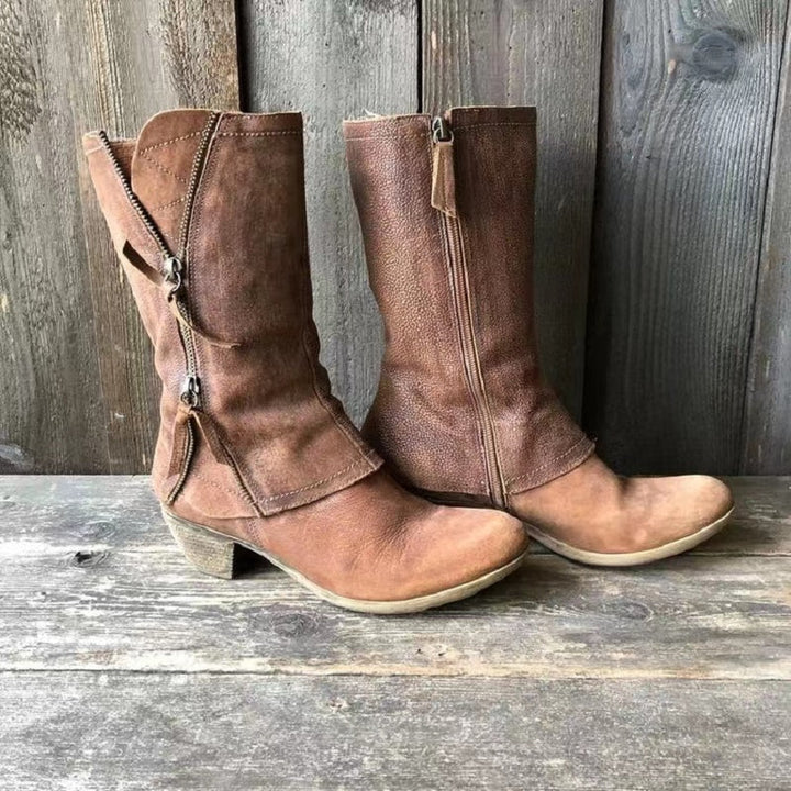 Bella | Women's Winter Cowgirl Boots With Warm Lining And Heel