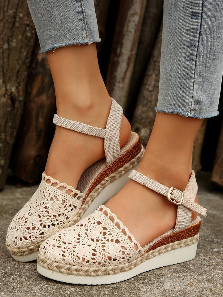 Aurelia | Crochet Espadrille Summer Sandals
