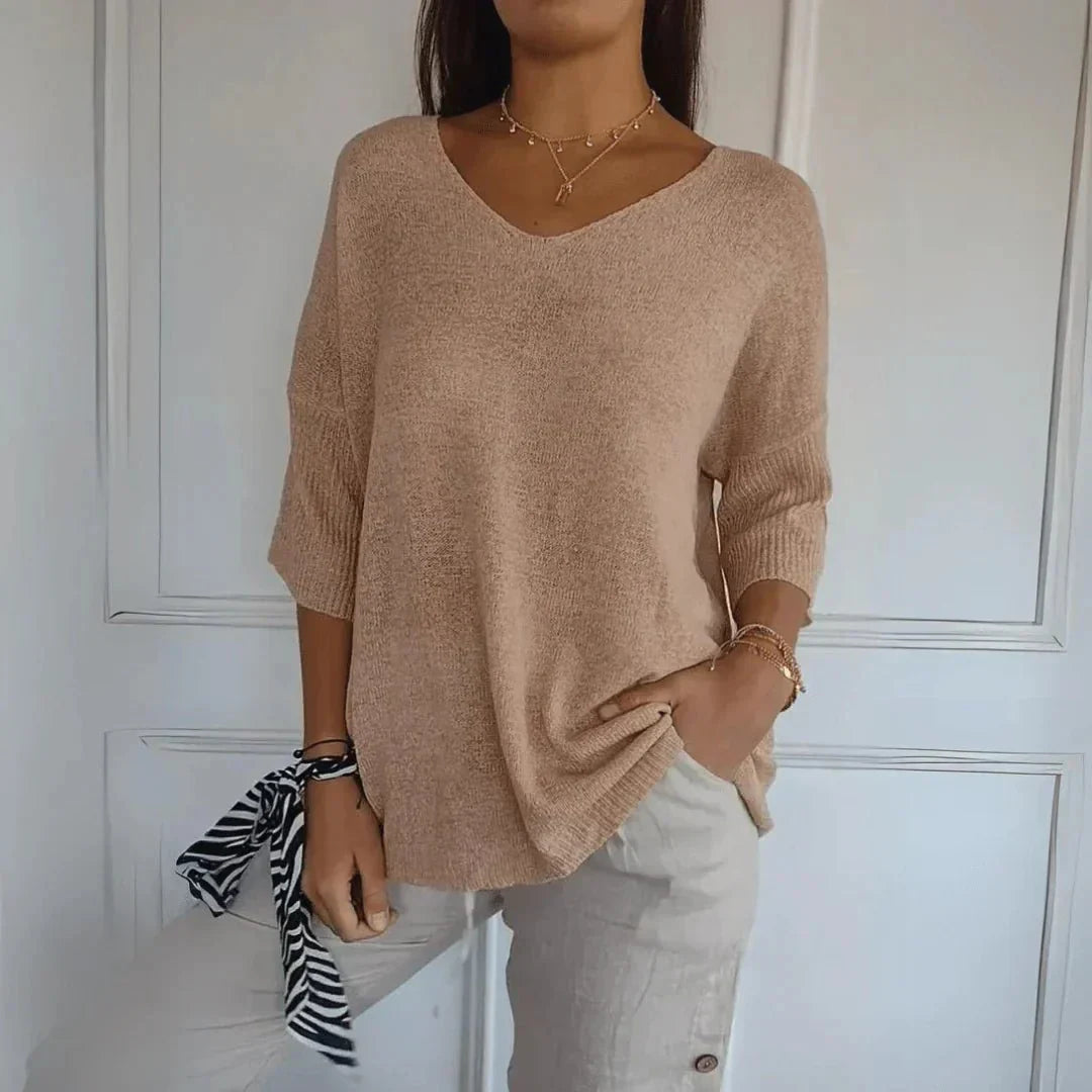 Noelia | Casual Lightweight V-Neck Sweater