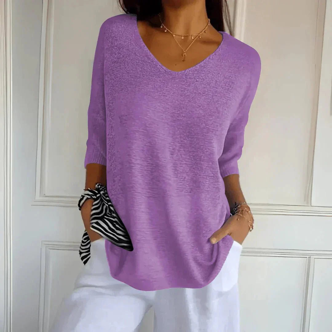 Noelia | Casual Lightweight V-Neck Sweater