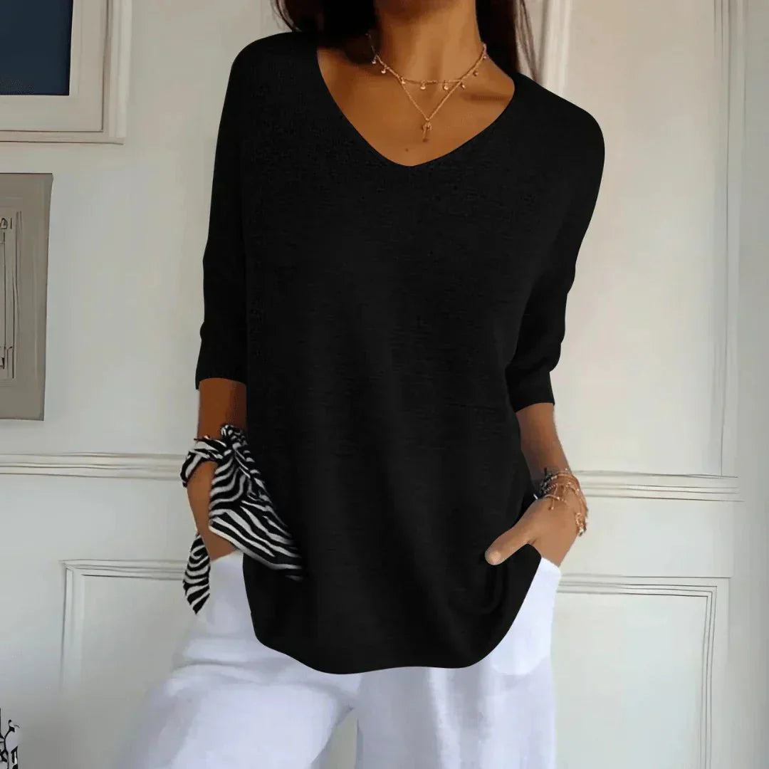 Noelia | Casual Lightweight V-Neck Sweater