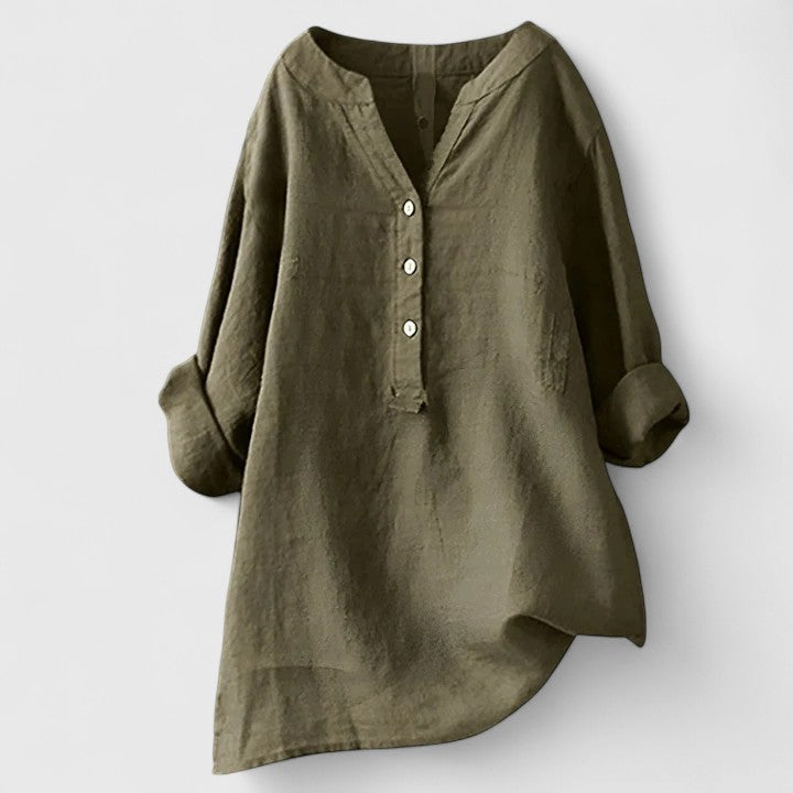 Larienne | Elegant Button-Front Shirt