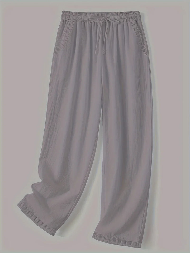 Tracey Contrast Trim Cropped Pants