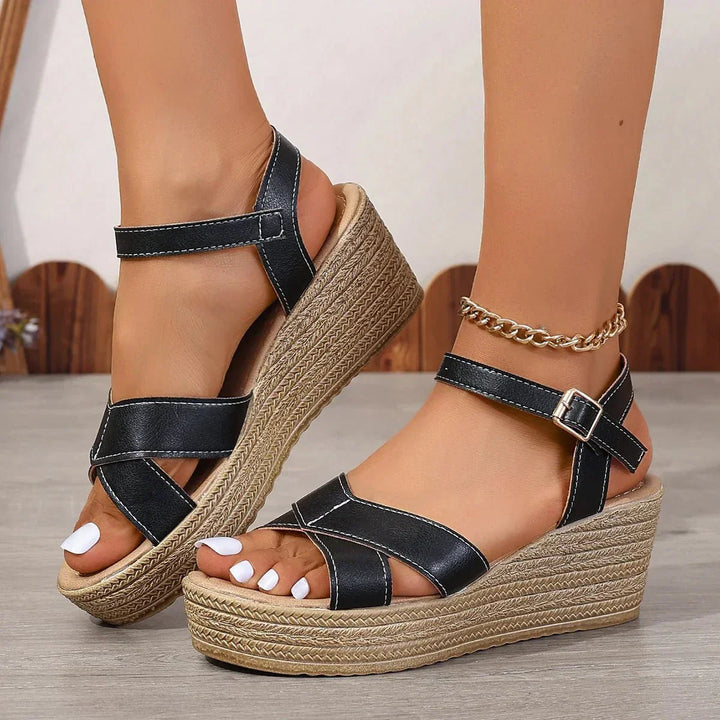 Mirelda | Casual Espadrille Wedge Sandals