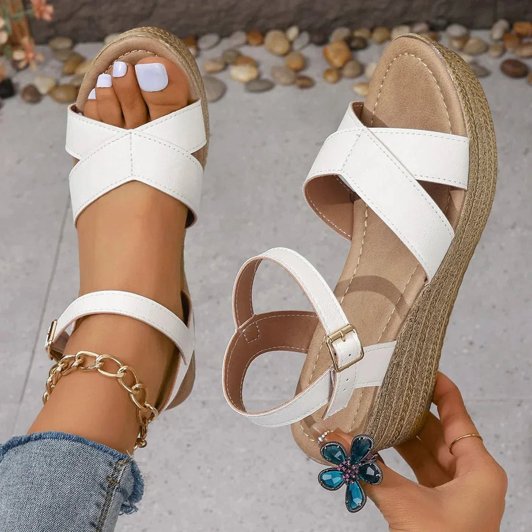 Mirelda | Casual Espadrille Wedge Sandals