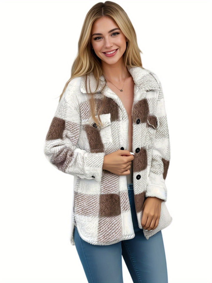 Kiara Stylish Fleece Oversized Jacket