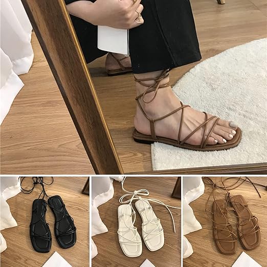 Gloria | Minimalist Roman Strap Sandals