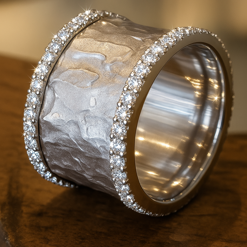 Zoe | Vintage Silvered Zirconia Ring