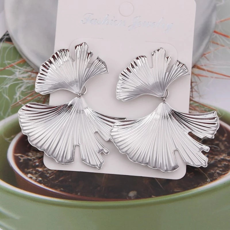 Vintage Ginkgo Biloba Earrings