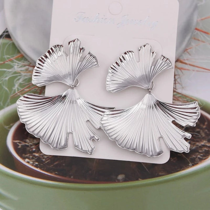 Vintage Ginkgo Biloba Earrings